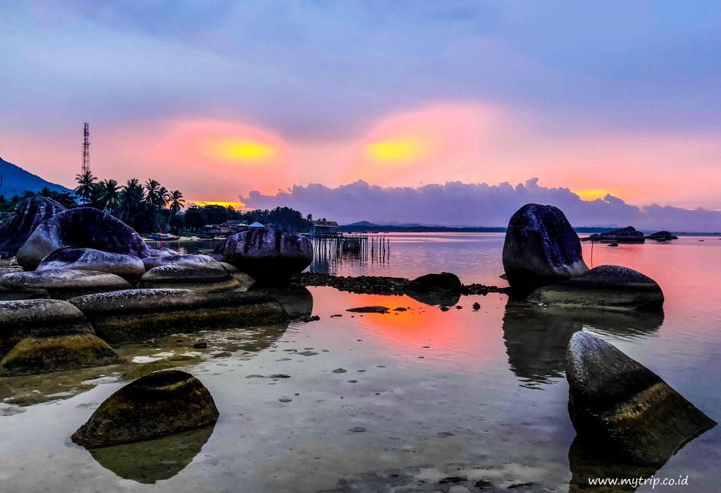 MENAKJUBKAN MEMANG SUNSET DAN SUNRISE DI ALIF STONE PARK NATUNA