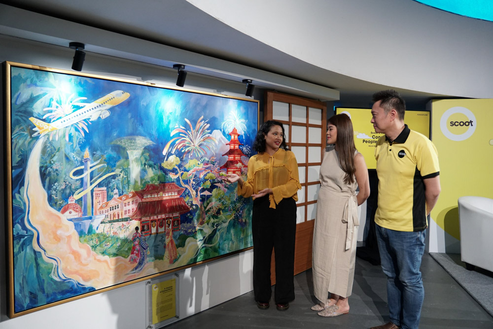 SCOOT X RACHEL AJENG “A JOURNEY OF CONNECTIONS”, KARYA LUKISAN BUAH TRAVELING